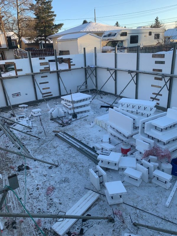 complete icf build great budget soundproof material
